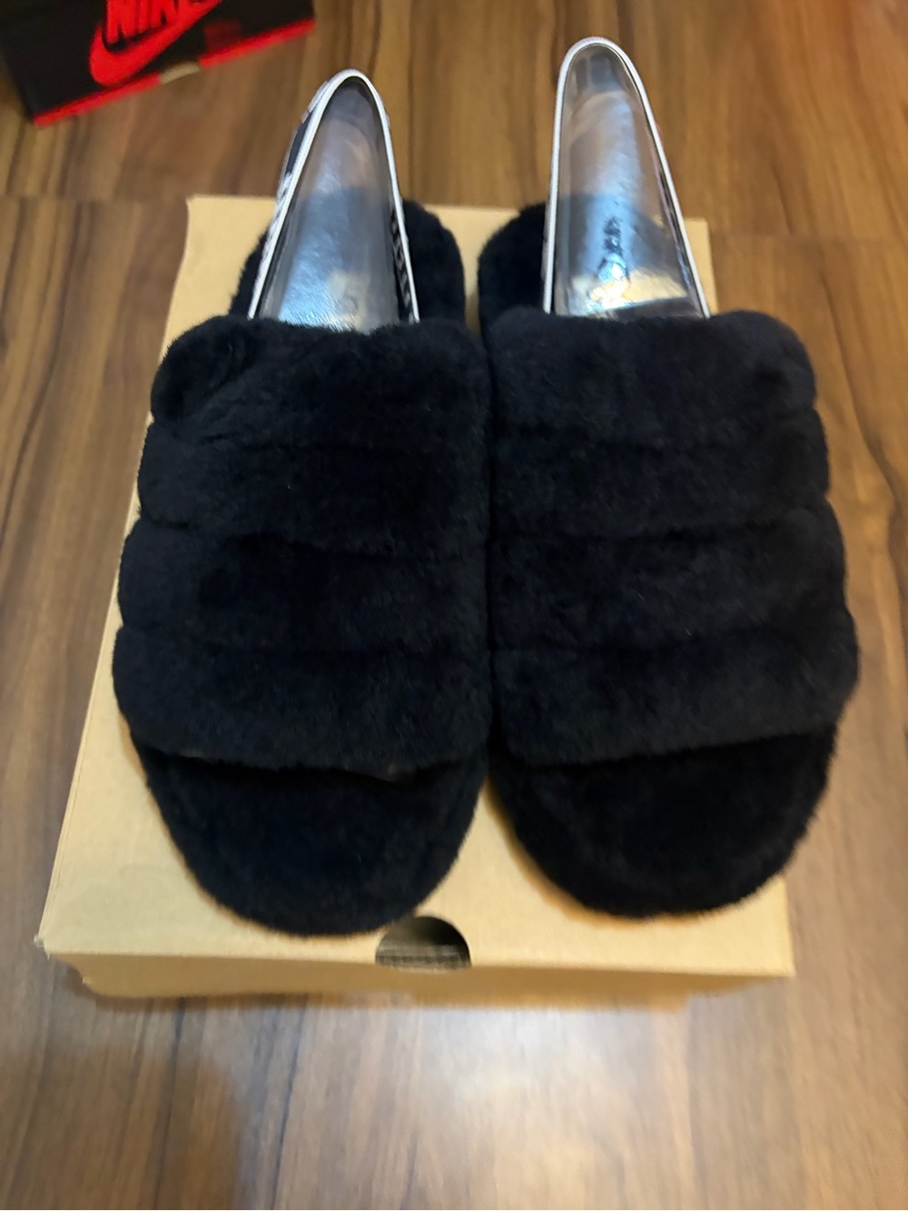 UGG Black Slide Slippers for Women